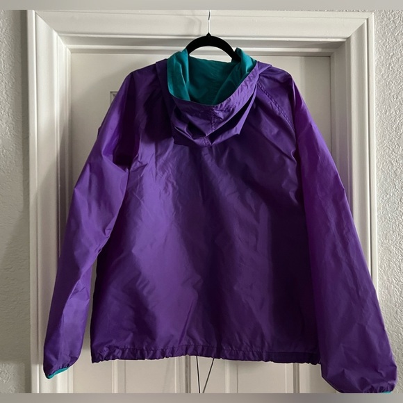 Sierra designs 90’s purple teal hooded windbreaker jacket size XL - Picture 2 of 3